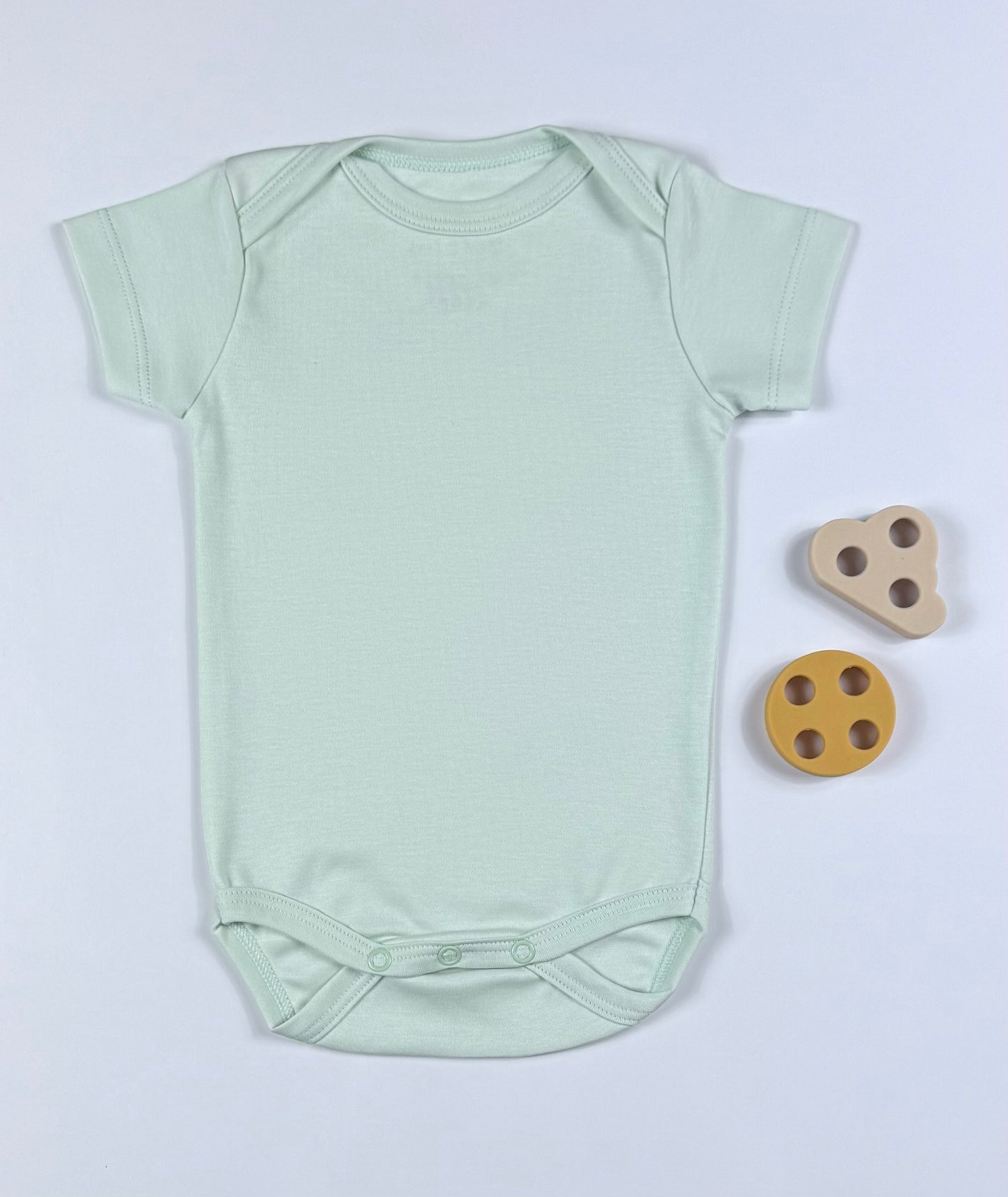 Body Bisou Manga Curta Verde